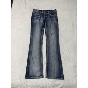 Ariya Jeans Women's 5 Blue Bootcut Low Rise Stretch Medium Wash Denim 28x31